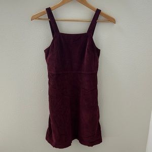 American Eagle Maroon Corduroy Dress